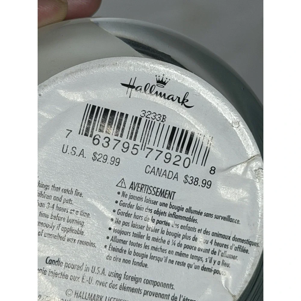 NEW Hallmark WINTER SPICE 3 WICK CANDLE Cardamom & Ginger SCENTED SOY BLEND 16oz